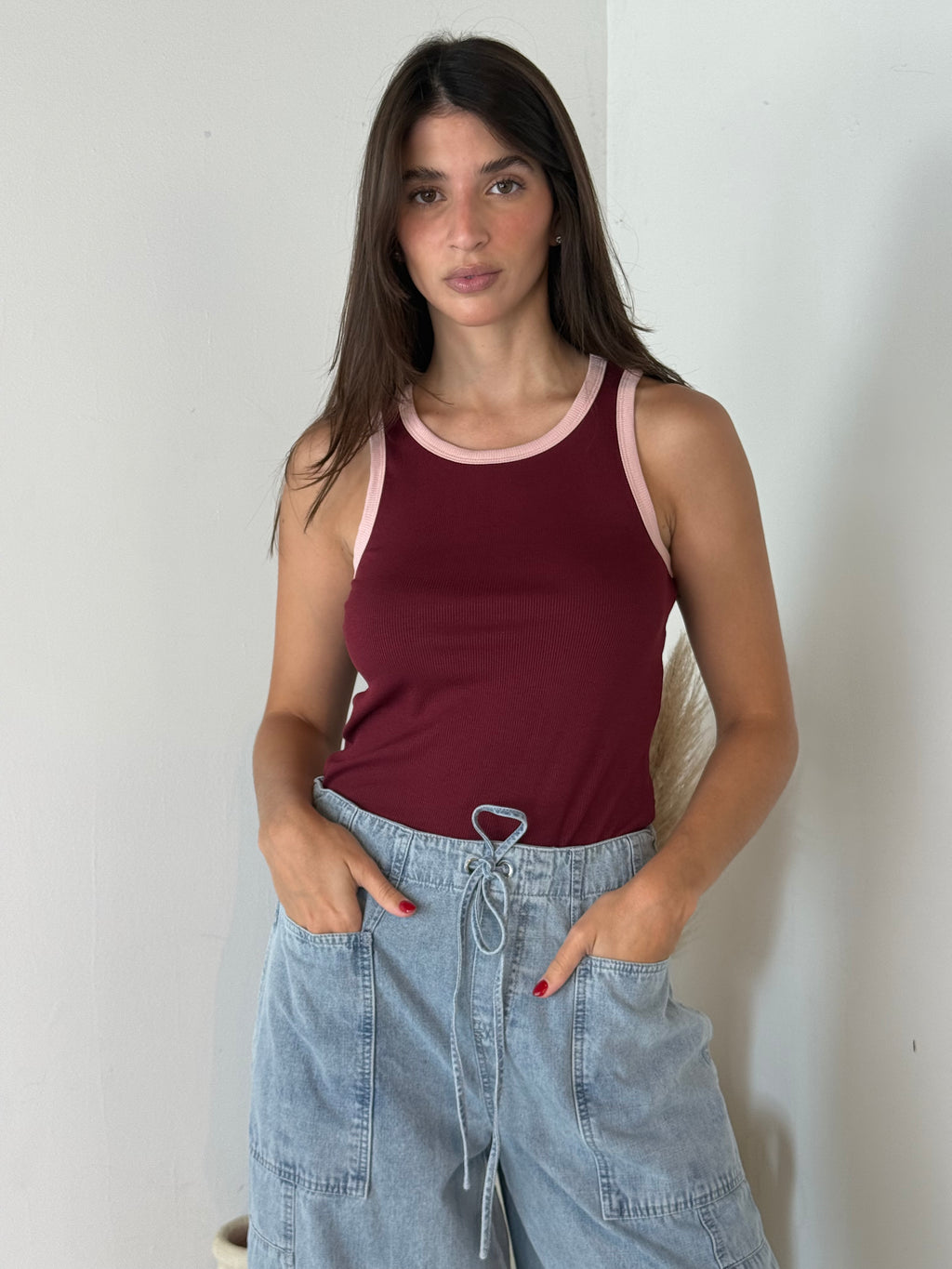 Contrast Tank Top
