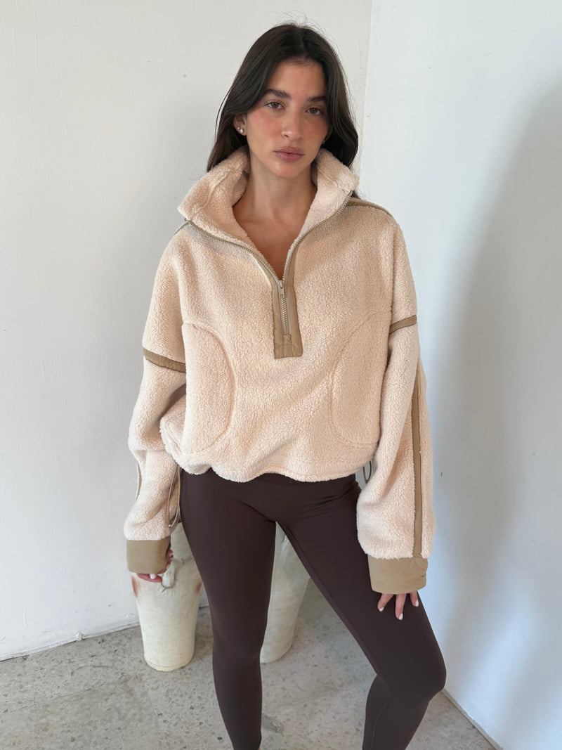 Fleece Contrast Jacket