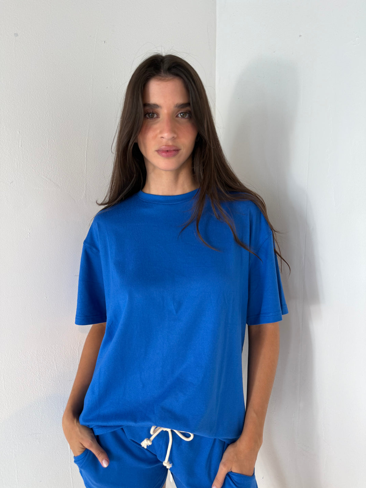 Blue SS Top & Short Set