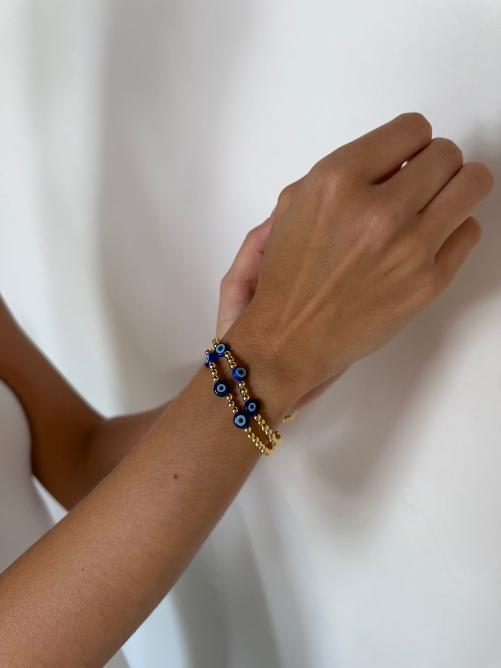 Blue Eye Gold Bracelet