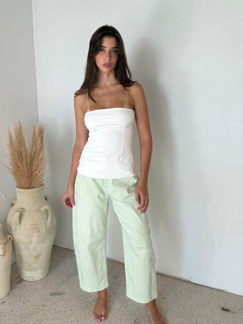 Pop Color Barrel Pants