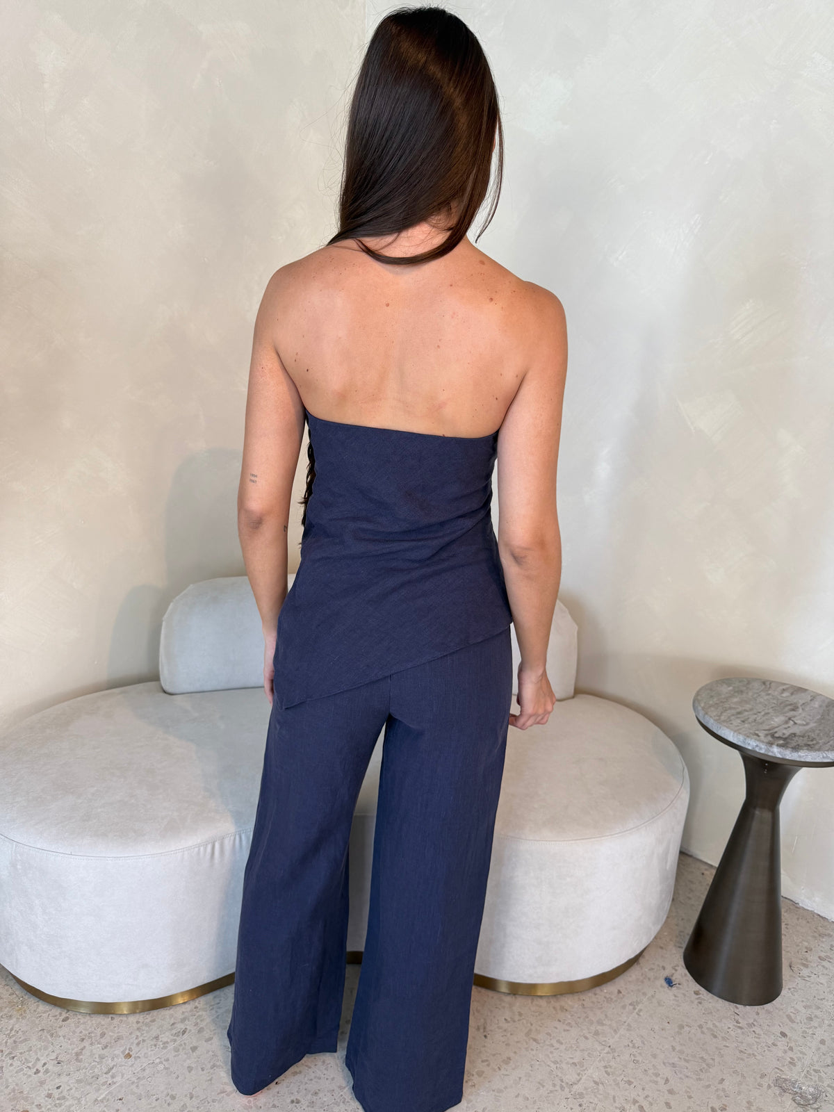Linen Tube Top & Pant Set