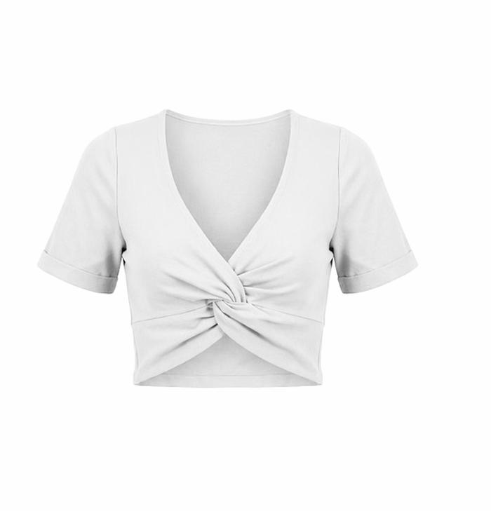 TWIST DETAIL VPLUNGE TOP