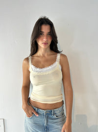 Layered Lace Trim Cami