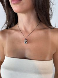 Silver Hammered Pendant