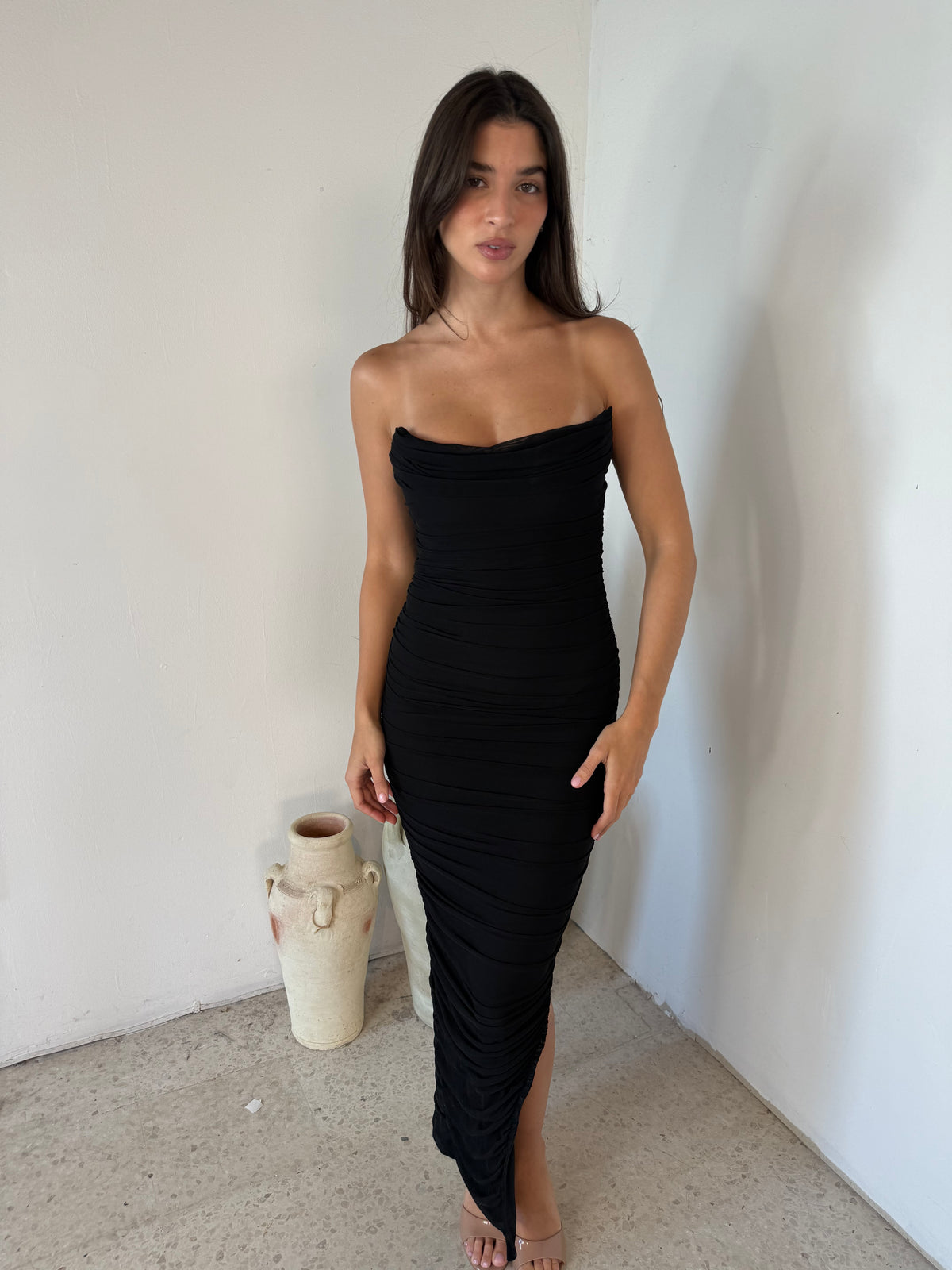 Black Mesh Dress