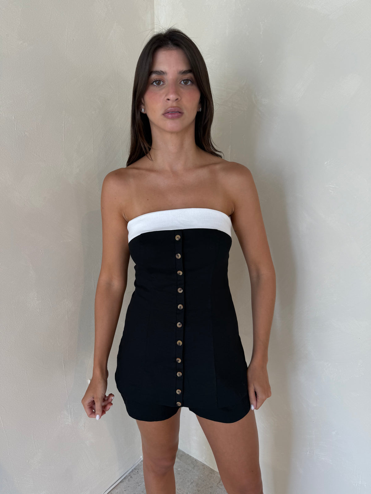 Black Tube Top & Short Set