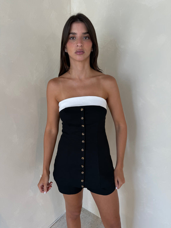 Black Tube Top & Short Set
