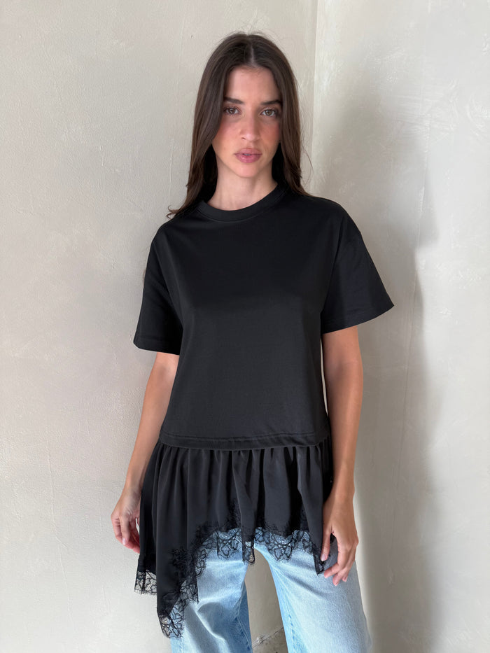 Lace Trim Tshirt