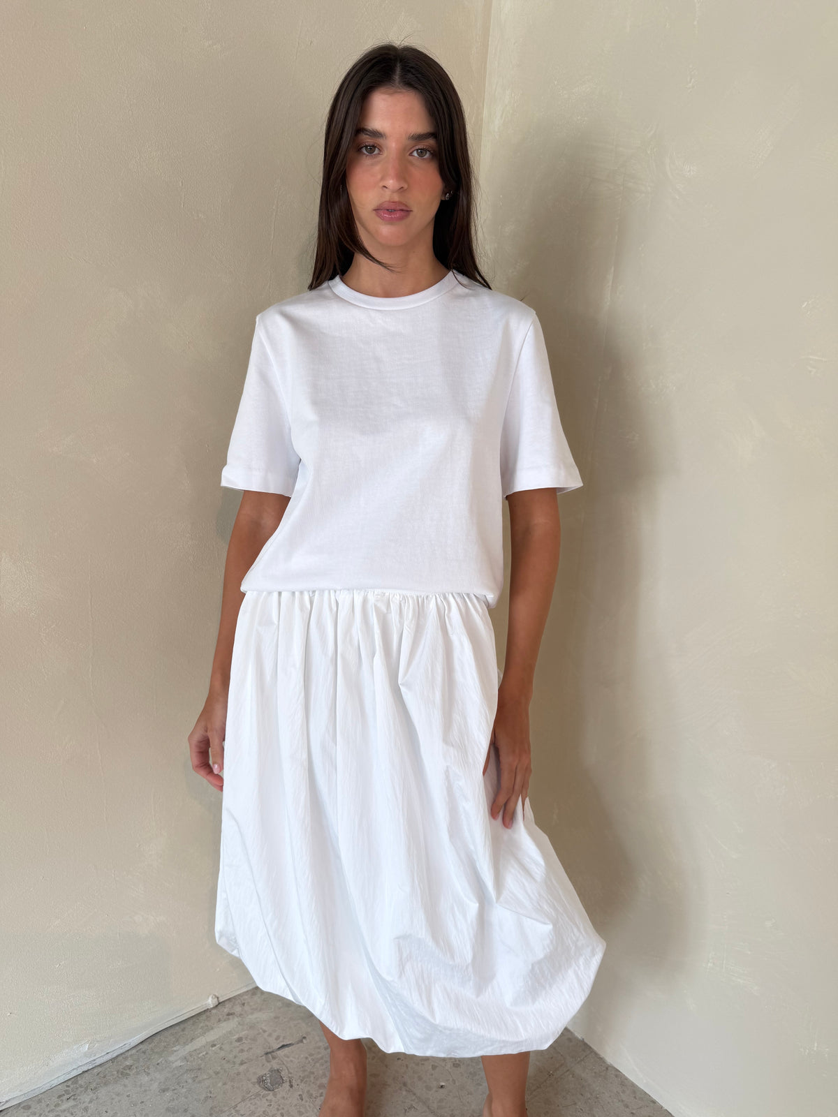 Balloon Midi Skirt