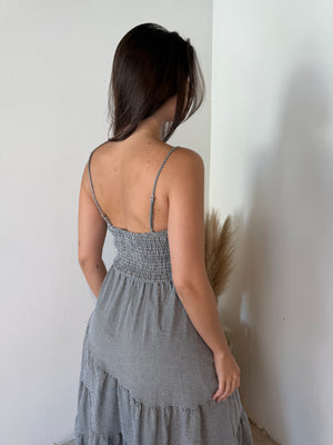Mini Gingham Maxi Dress