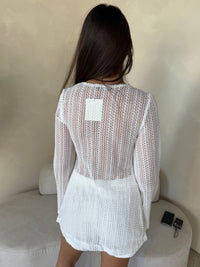 LS Knit White Set