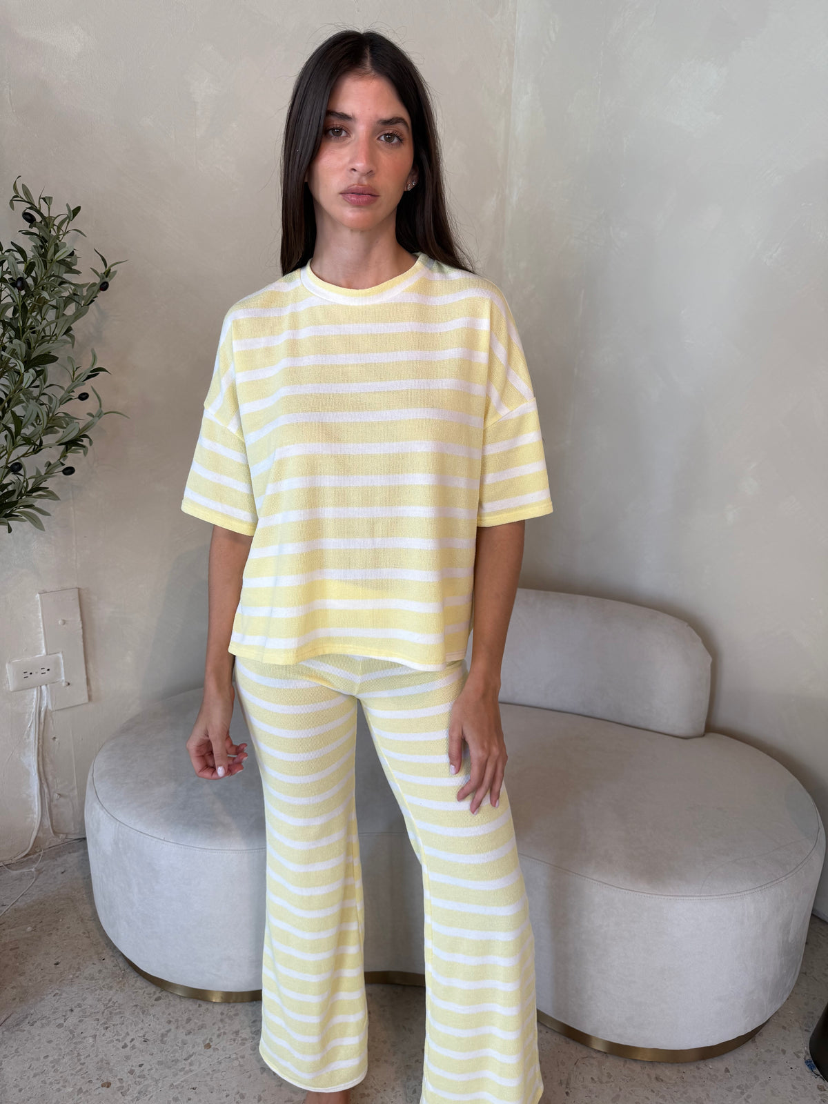 Stripe Boxy Lounge Set