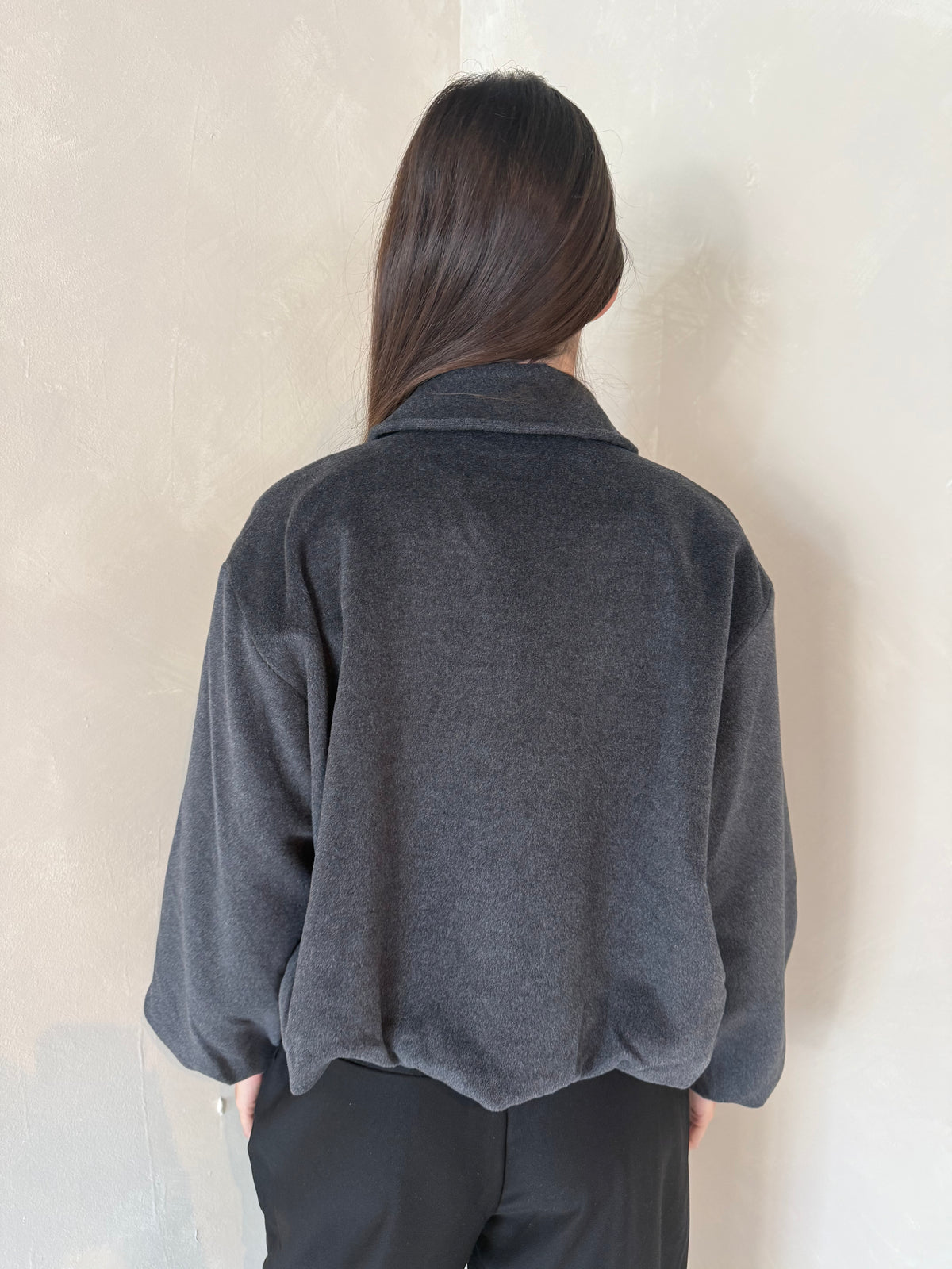Charcoal Collar Jacket