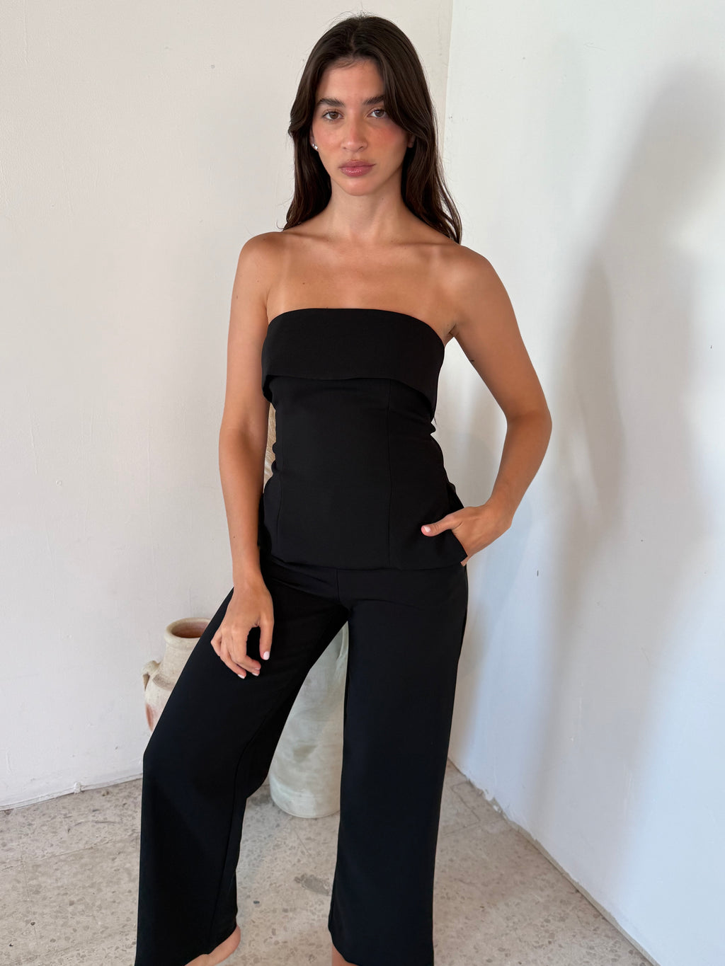 Black Tube Top & Pant Set
