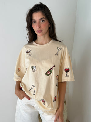 Cocktail Boxy Tee