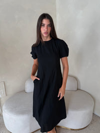 SS Black Midi Dress