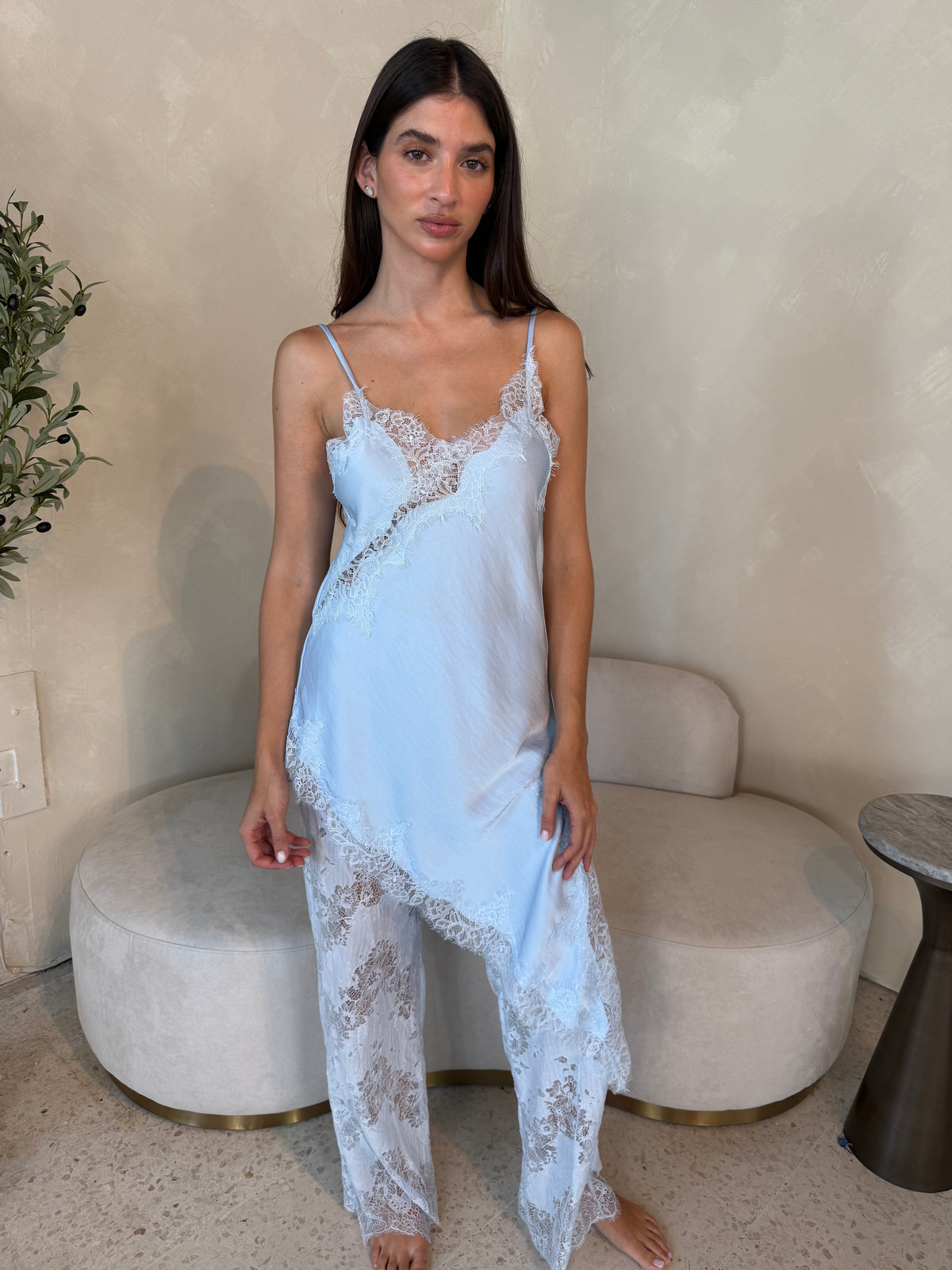 Sky Blue Lace Set
