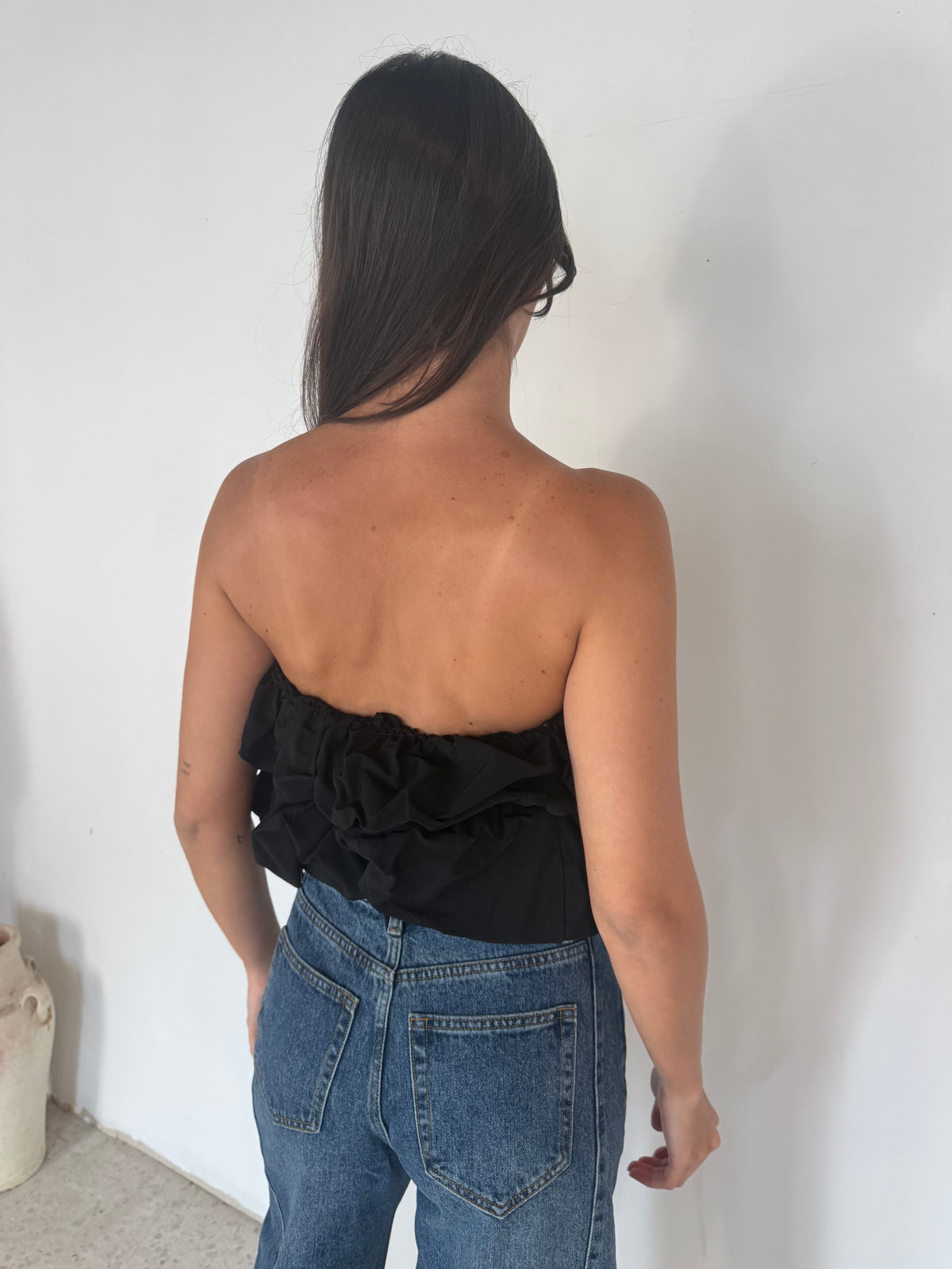 Strapless Bubble Tube Top