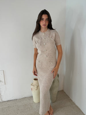 Sweater Top & Skirt Set