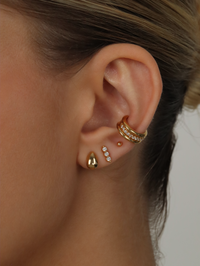 TEARDROP STUD EARRINGS