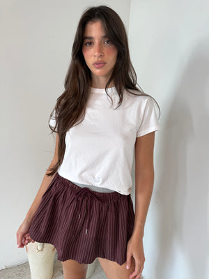 Striped Micro Mini Skort