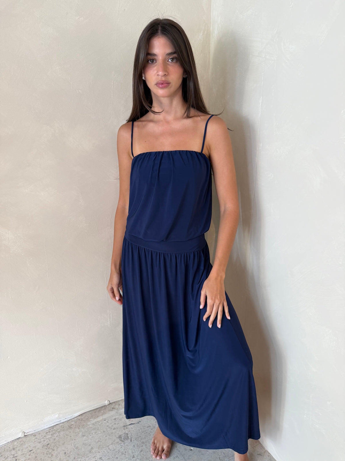 Bubble Hem Maxi Dress