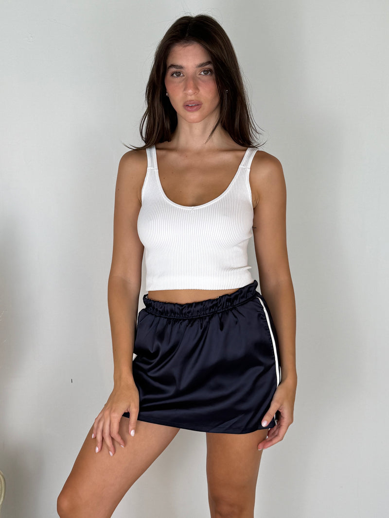 Piping Detail Skirt