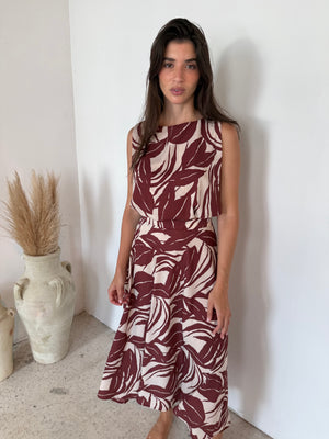 Lucca Brown Leaf Set