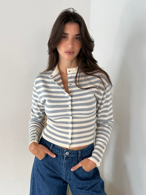 Josephine Stripe Cardigan