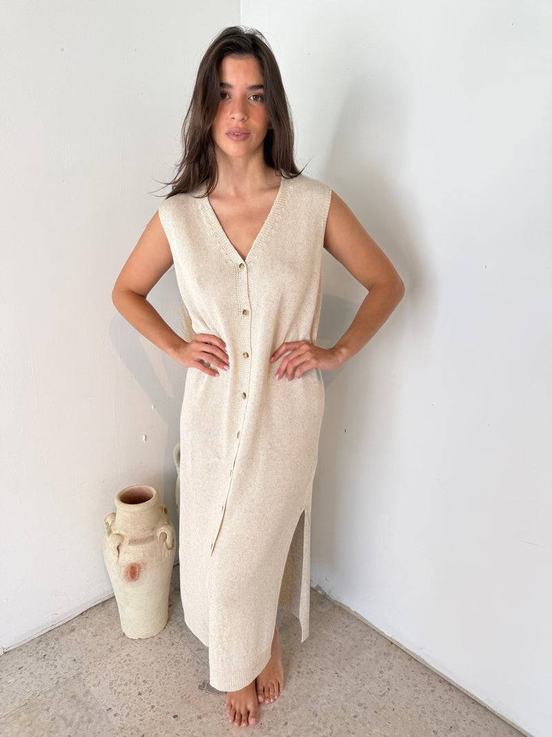 Taupe Knit Cover Up