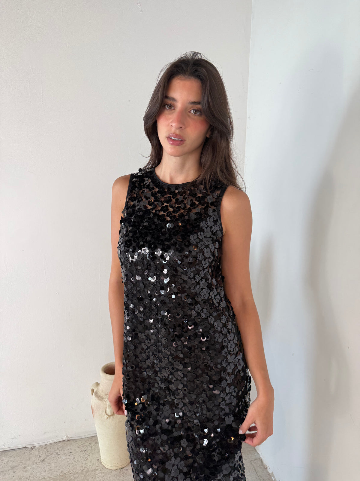 Sequin Midi Dress