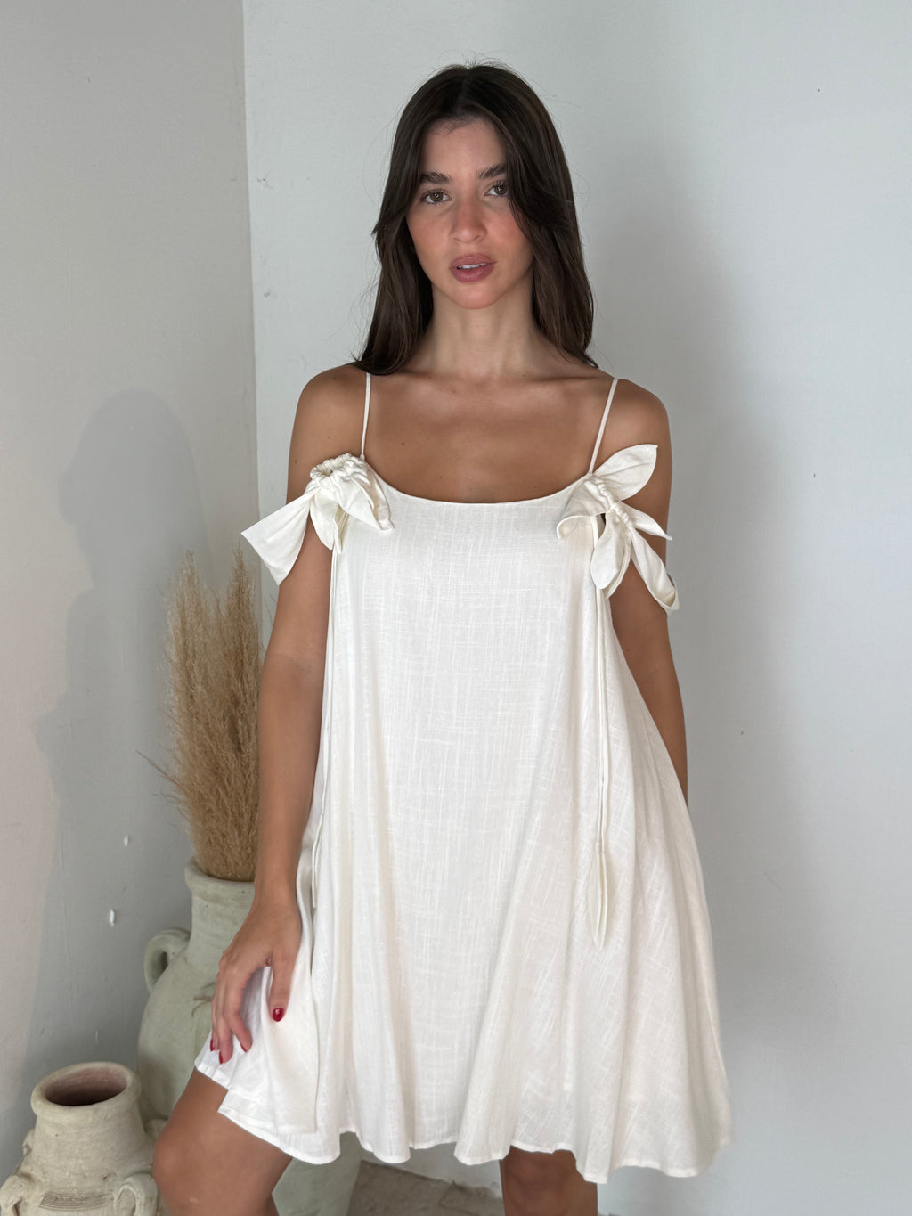 Flower Detail Strap Dress