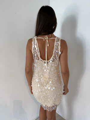 Sequins Ivory Dress