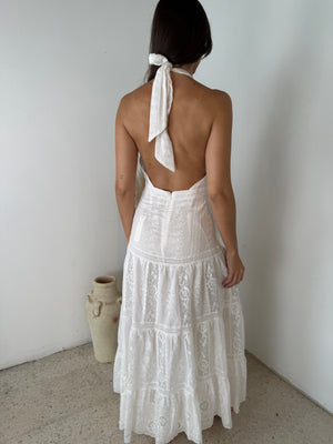Eyelet Maxi Dress