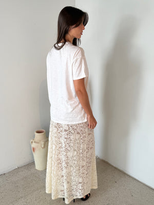 Ivory Lace Skirt