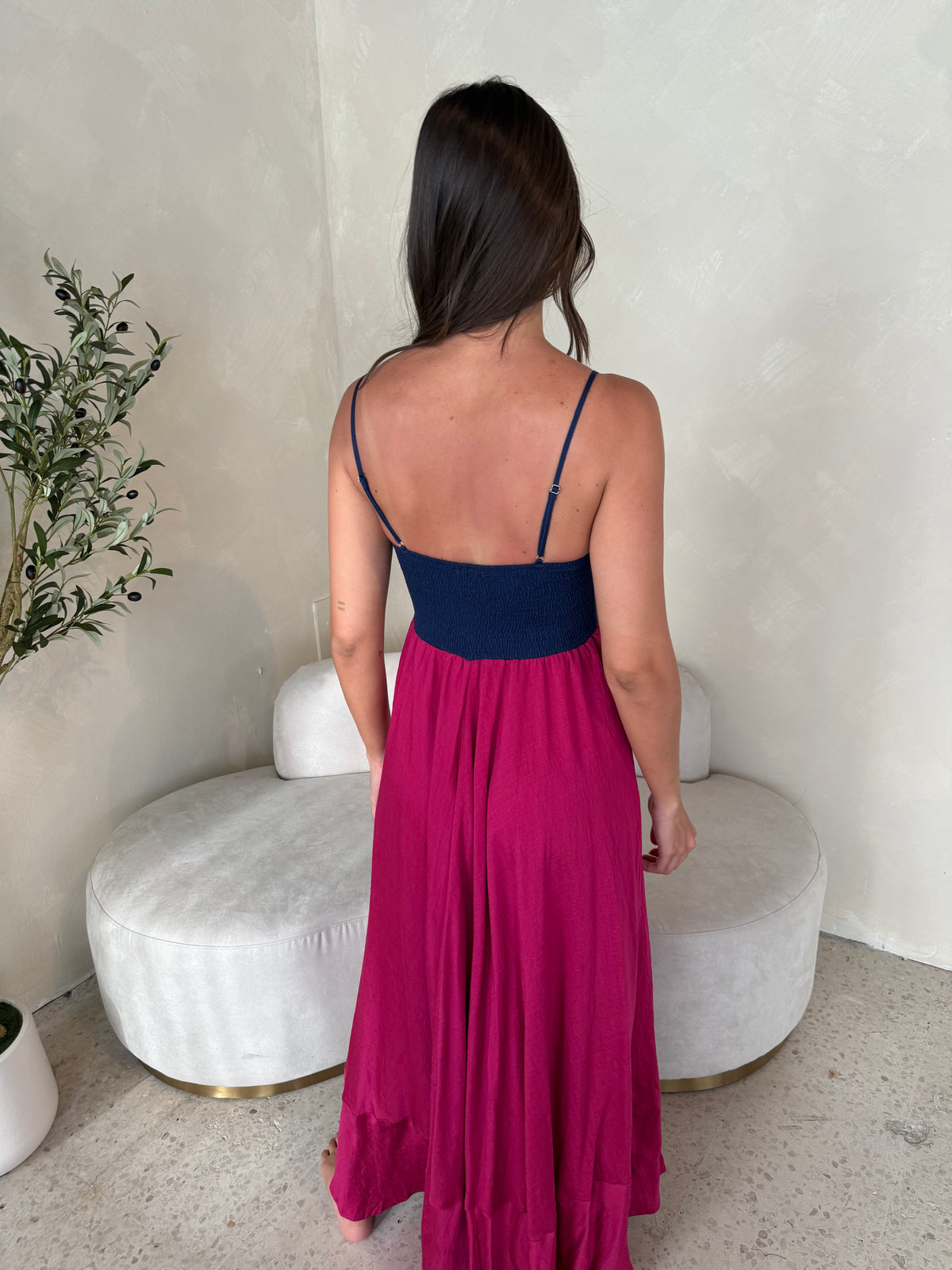 Color Block Maxi Dress
