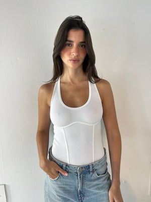 Ribbed Racerback Bodysuit