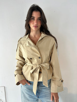 Beige Trench Jacket