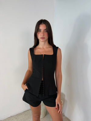 Square Neck Top & Short Set