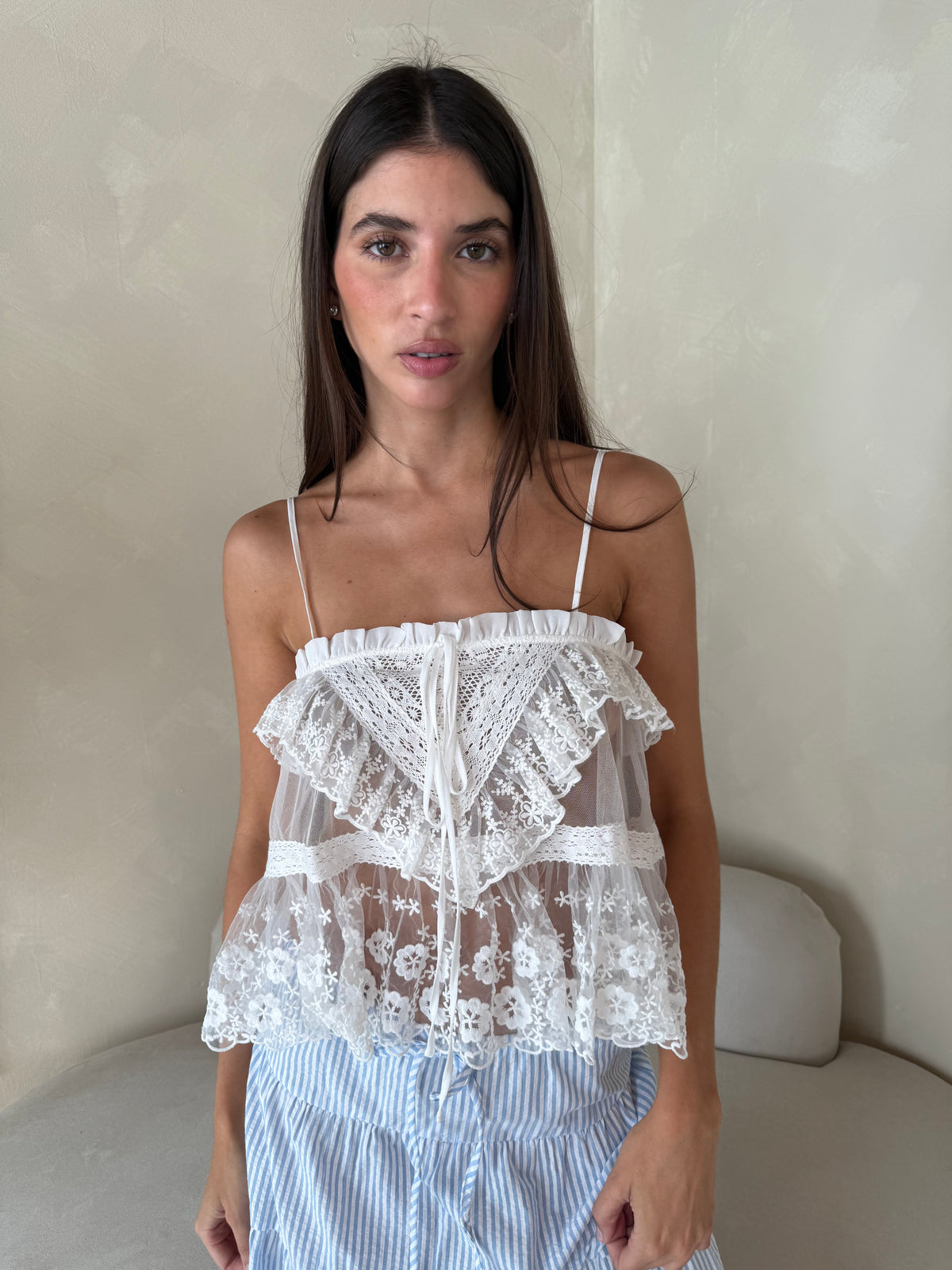 White Lace Top