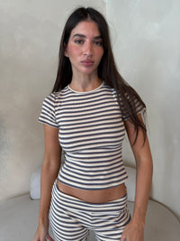 Stripe SS Tee & Pants Set