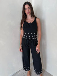 Black Embroidered Set