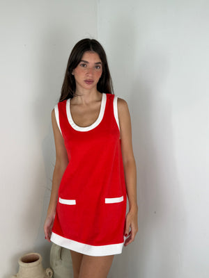 Red Terry Dress