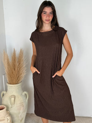 Brown Texture Dress