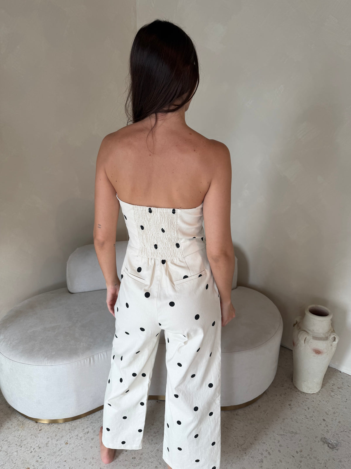 Polka Tube Jumpsuit