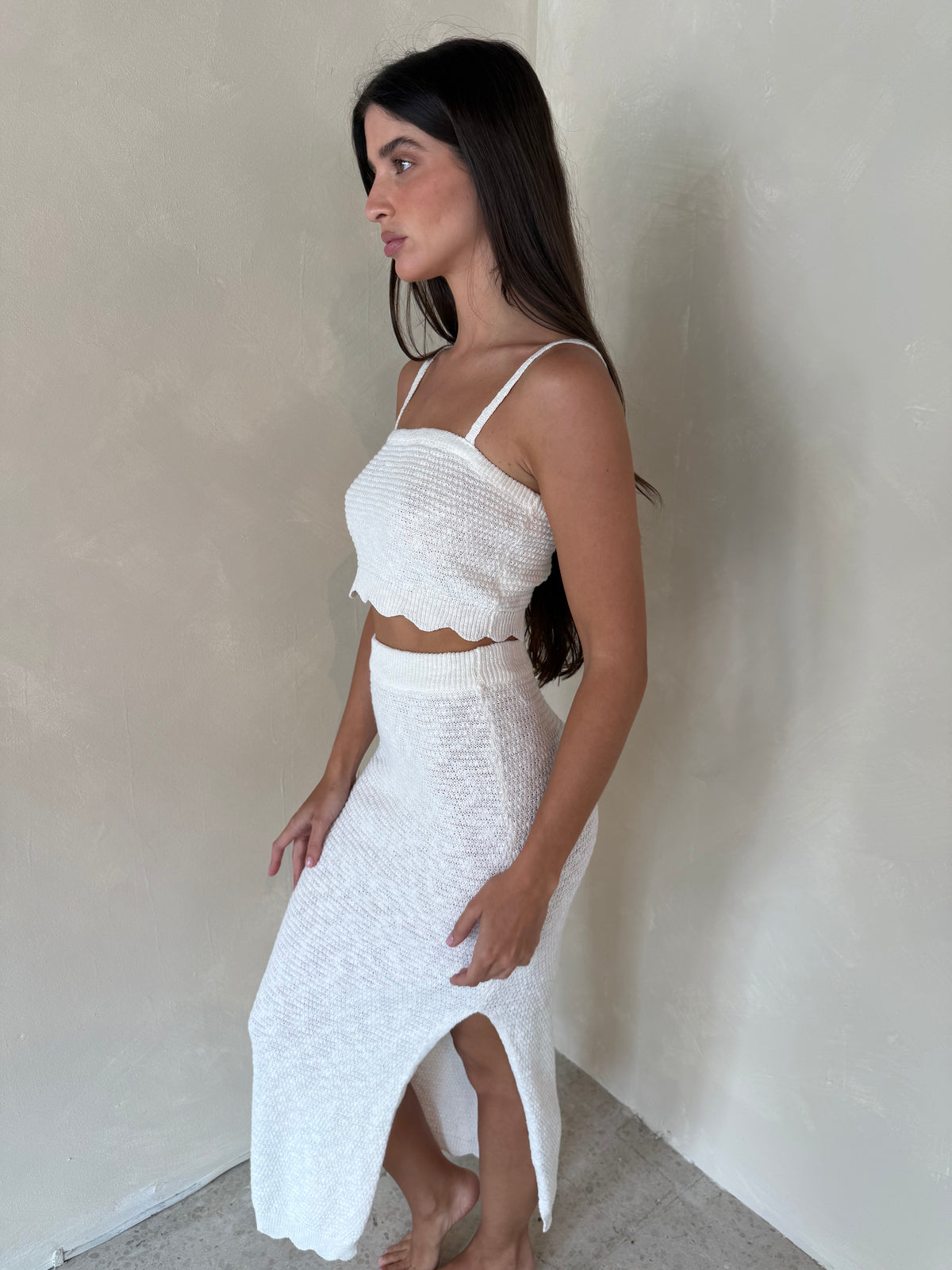 White Scallop Detail Set