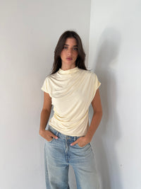 Draped Jersey Top