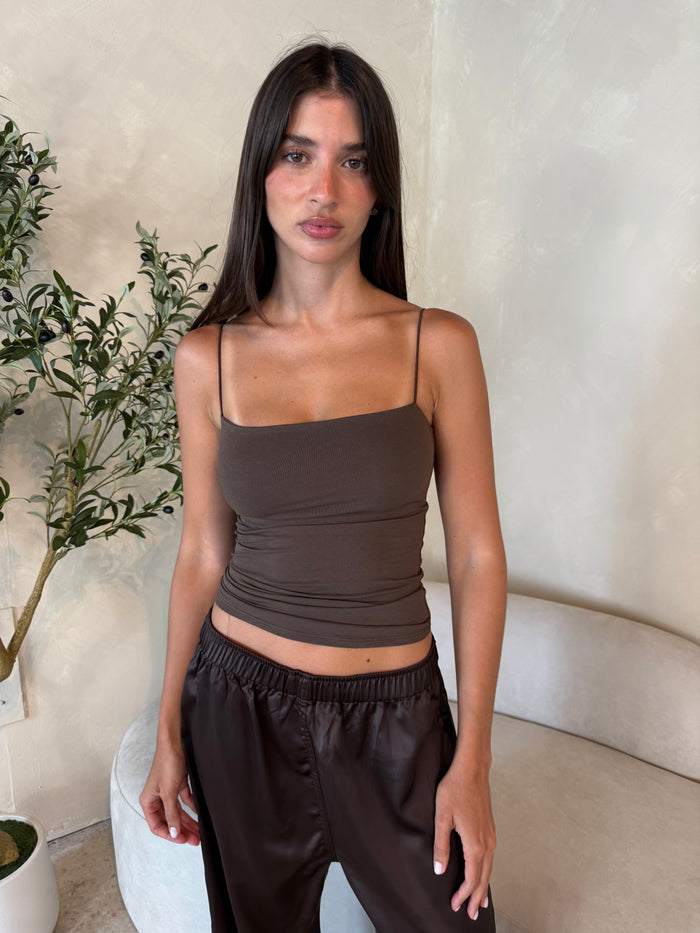 Choco Strappy Top