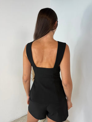 Square Neck Top & Short Set